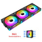 Teucer JM-1 PC Case Fan Mirror Cycle ARGB Light 120mm 3in1 800-2000rpm 12v/4Pin PWM Low noise Chassis Water Cooling Ventilador