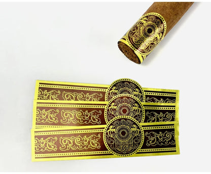 100pcs Cigar Label Ornament Repair Burst Foot Fixed Nightshade Anti-cracking Cigar Toe Label