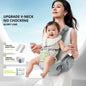 AIBEDILA Baby Carrier Waist Stool Ergonomic Kangaroo Baby Carrier with Knob Breathable Newborn Waist Stool 0-36M