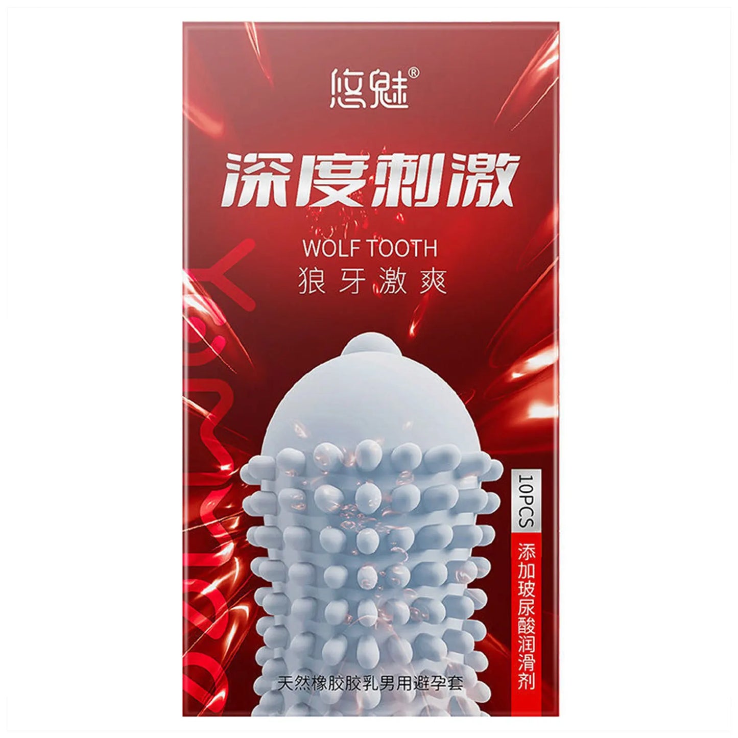 5D Dotted Condoms with Mustache Ribbed G Point Latex Ultra Thin Condom Orgasm Contraceptives Stimulate Vaginal Adults Sex Toys