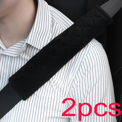 2pc Universal Car Safety Belt Cover Adjustable Seat Belt Cover Shoulder Strap Covers Car Shoulder Protector Pad Auto Accessories