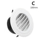 4 Types White Air Vent Extract Valve Grille Air Circulation Vents Cover 100/150mm Round Ducting Ventilation Cover Various Shapes