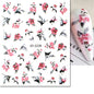 3d Nails Art Decals Spring Fruits Pink Full Tips Peony Magnolia Flowers Adhesive Sliders Stickers Decoration For Nails Manicure