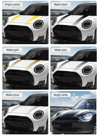 Car Engine Hood Vinyl Trunk Decal Stickers For Mini Cooper F56 F60 F55 F54 R56 R60 F65 F66 U25 J01 Countryman Car Accessories