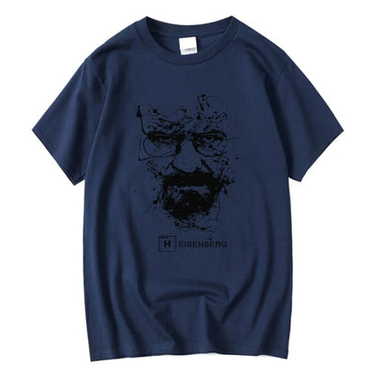 Men Fashion Casual Top Quality Cotton Blend Breaking Bad T Shirts Men Heisenberg Camisetas Hombre Men Cool Tee Shirt Tops