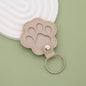 S27 Dog Hair Collector Keychain Leather Pet Memorial Gift Keepsake for Dogs and Cats Fur Storage Pendant Charm Gift Keychain