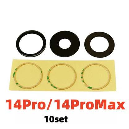 AliSunny 10pcs Back Camera Glass for iPhone 7 8 Plus 6 6S 6Plus 7Plus X XR XS Max 11 12 Rear Cover Lens 3M Sticker Holder Parts