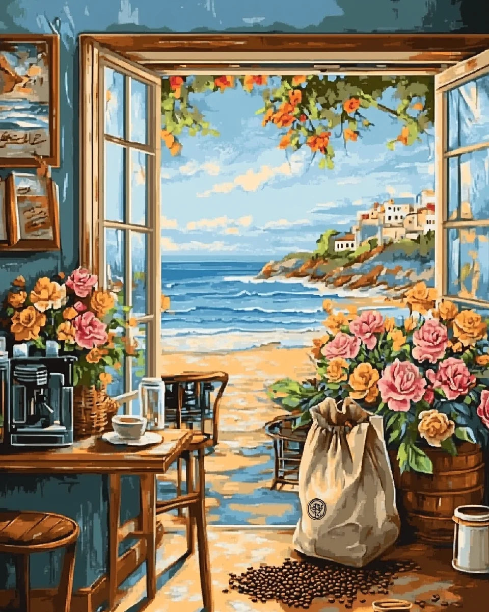 RUOPOTY Frame Painting By Numbers For Adults Landscape Diy Gift Wall Art Picture On Numbers For Home Decors Artwork