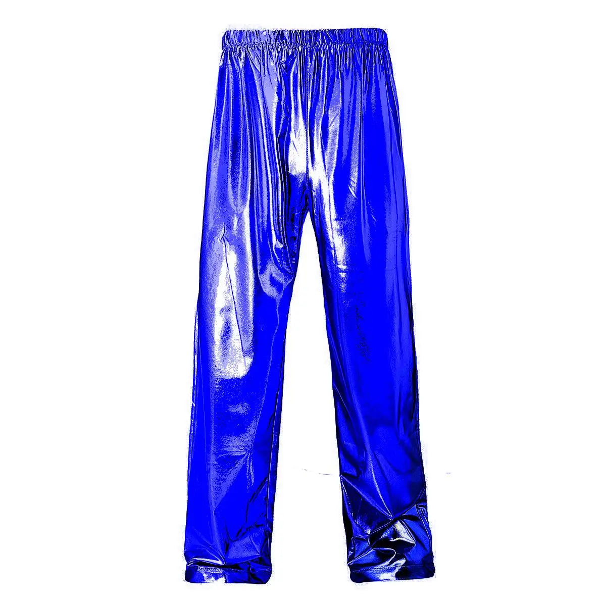 2026 Men's Blue Shiny Trousers, Fashion Casual Pants, Gold Red Green Silver Available, Size S,M,L,XL,XXL,3XL