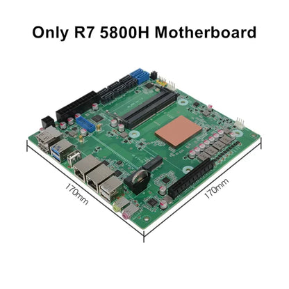 AMD Ryzen 7 5800H/5825U R9 5900HX 8-Bay NAS Motherboard 8*SATA 3*NVMe 2*2.5G LAN 2*DDR4 Gaming Firewall Mini ITX Mainboard PC