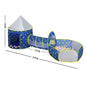 3PC Kids Play Tent with Tunnel and Ball Pit,  Play Tents for Toddlers Playhouse, Indoor & Outdoor Starry Sky Tent with Carry Bag