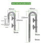 8mm Aquarium Mini Filter Tube Stainless Steel Anti Fish and Shrimp Inlet and Outlet Oil Film Filter Fish Tank Supplies