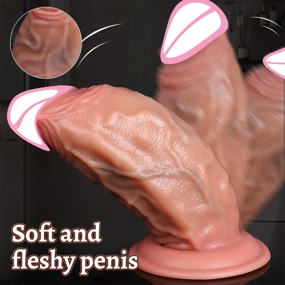Huge Thick Dildo Big Dick Sex Toy for Women Soft Silicone Anal Big Penis With Super Suction Cup Female Masturbation Sex Products