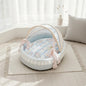 Princess Design Feline Bed Breathable Semi Enclosed Pet Bed Cradle Pet Nest Soft Lace Trim for Cats