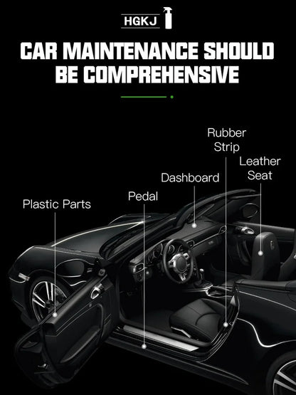 300ML Car Interior Plastic Restorer Liquid Leather Seat Spray Restoration Coat Wax Car Care Product Plastics Renovator HGKJ S3