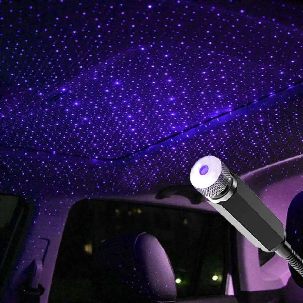 LED Starry Sky Projector Night Light Romantic USB Night Light Adjustable USB Car Lights Auto Roof Ceiling Lamp Bedroom Light