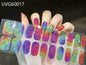 16/18/20Tips Semi-Cured Gel Nail Strips Adhesive Full Cover Stickers for Nails UV Lamp Need Press On Nails Fashion Manicure