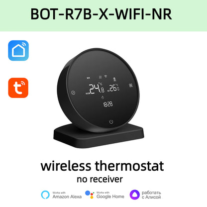 Beok Wireless Thermostat Controller Heating Wifi Smart Home 8-Channel Heating System for Gas Boiler Water Floor Actuator