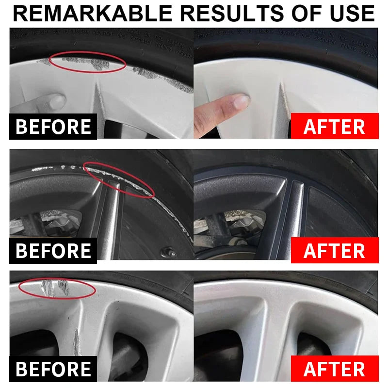 LOORSAN 80g Car Wheel Hub Repair Paste, Scratch Remover & Polishing Cream for Aluminum Alloy Rims, Trace-Free Restorer
