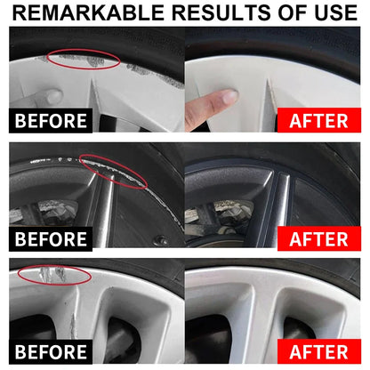 LOORSAN 80g Car Wheel Hub Repair Paste, Scratch Remover & Polishing Cream for Aluminum Alloy Rims, Trace-Free Restorer