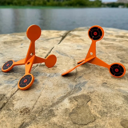 2/4mm Thick Hunting Shooting Metal Target Multi-Faceted Shooting Rolling Target Slingshot BB Air Gun Training Accessories