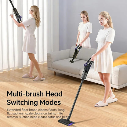 2-in-1Electric Vacuum Cleaner Portable Handheld Carpet Floor Cleaning Machine Wireless Cordless Electric Mop Rechargeable Floor Mopping Wet & Dry Home Cleaner