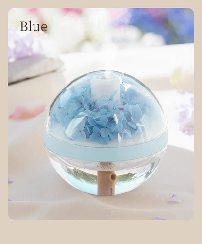 Eternal Flower Humidifier Dual-USB Battery Charger Mini Home Atmosphere Light Creative Festival Gift Artificial Flower Diffuser