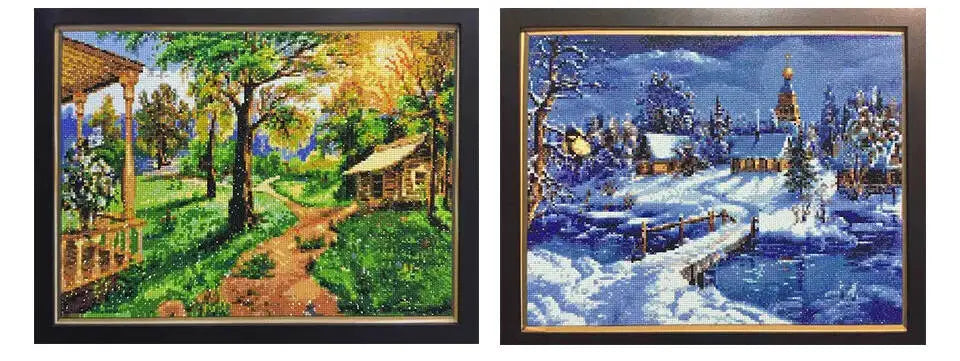 HUACAN Diamond Mosaic Novelties Ship Lighthouse Bird Animal Landscape Full Square Round Diamond Painting Kits Home Decoration
