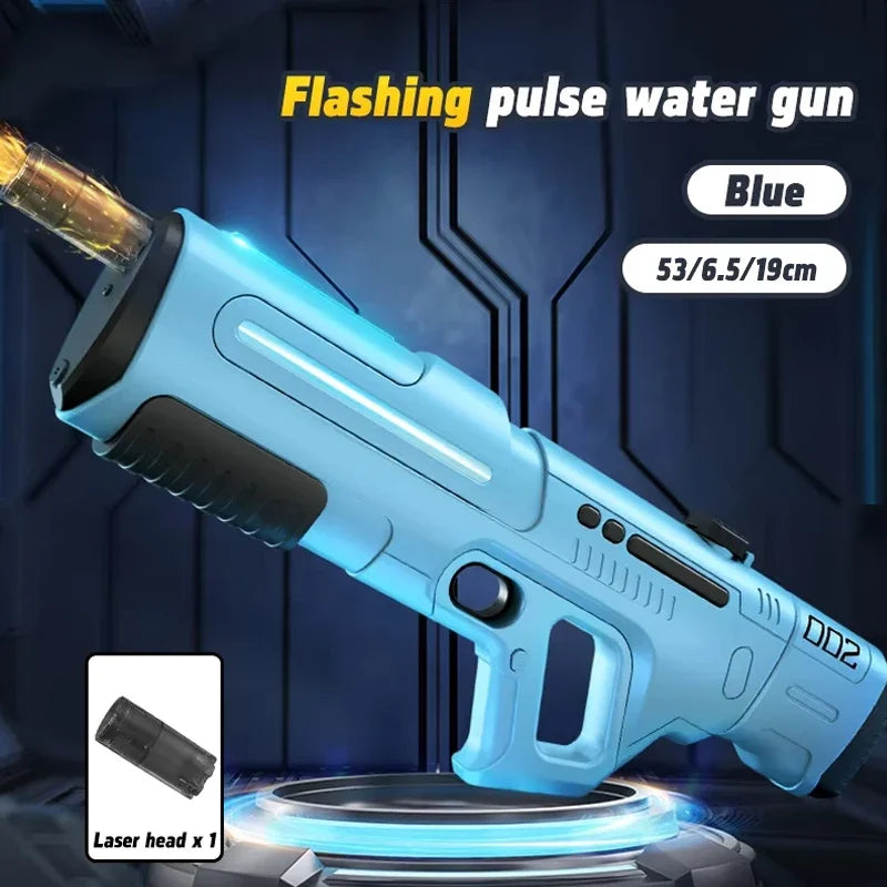 2025 NEW Pulse Electric Water Gun Toy With Fire Spray,Fully Automatic Summer Adult Beach Pool Battle Shooting Water Spray Toy