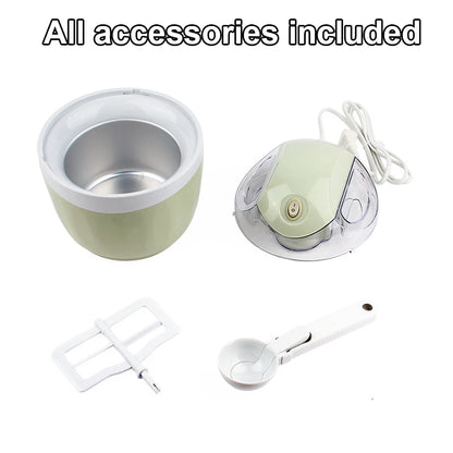 Soft Serve Ice Cream Machine Blender Automatic Snow Cone Milkshake Mixer Icecream Maker Sorbet Fruit Dessert Yogurt Freezer 1L