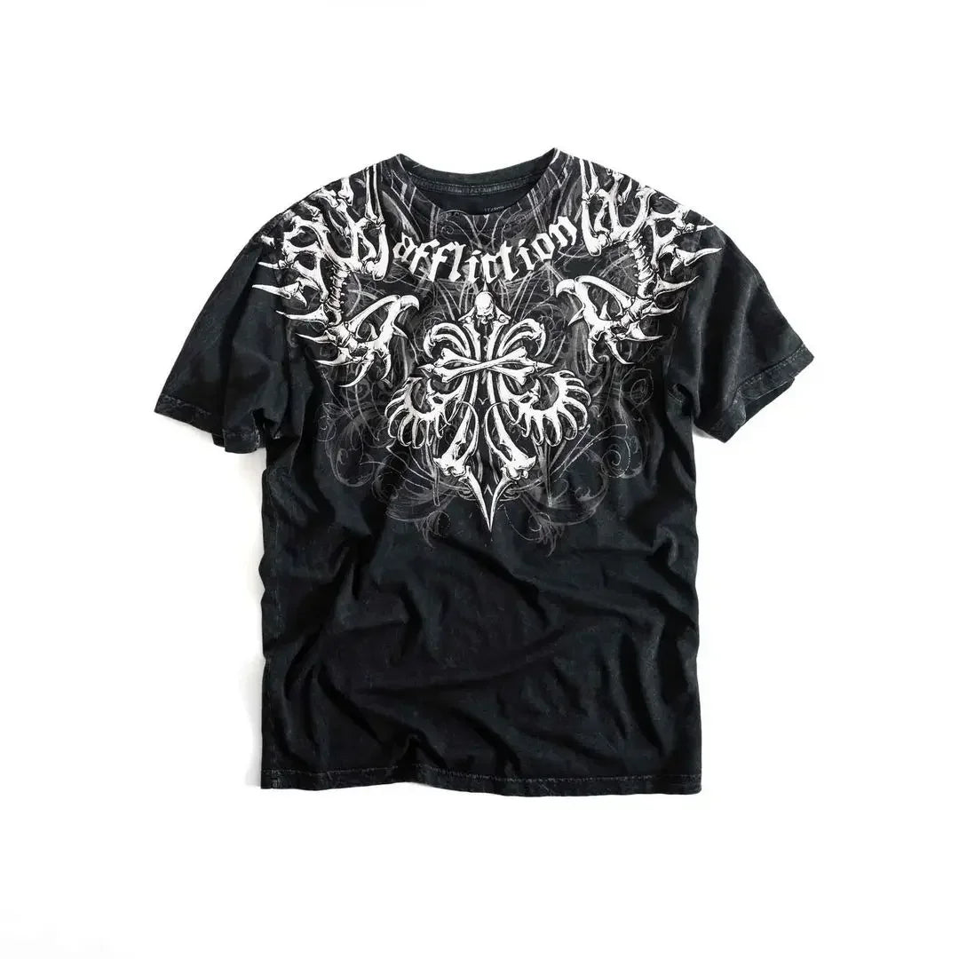 200s  Angel New Fashion Goddess Printed T Shirt Short Sleeve Female Street Popular Vintage Casual Joker Sports T Shirt Unisex