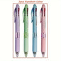 4 In 1 Multicolor Ballpoint Pens Creative Colorful Retractable Multifunction Pen Students Writing School Office Kawaii Supplies