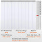 SucceBuy PVC Clear Strip Curtain 84" x 38"/48"/60" Plastic Windproof Door Freezer Curtain Hanging Strips for Warehouse Home