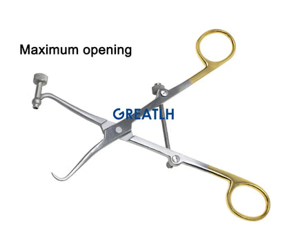 GREATLH Orthopedic Bone Reduction Forceps with Drill Guide Autoclavable Orthopedic Veterinary Instruments Stainless Steel