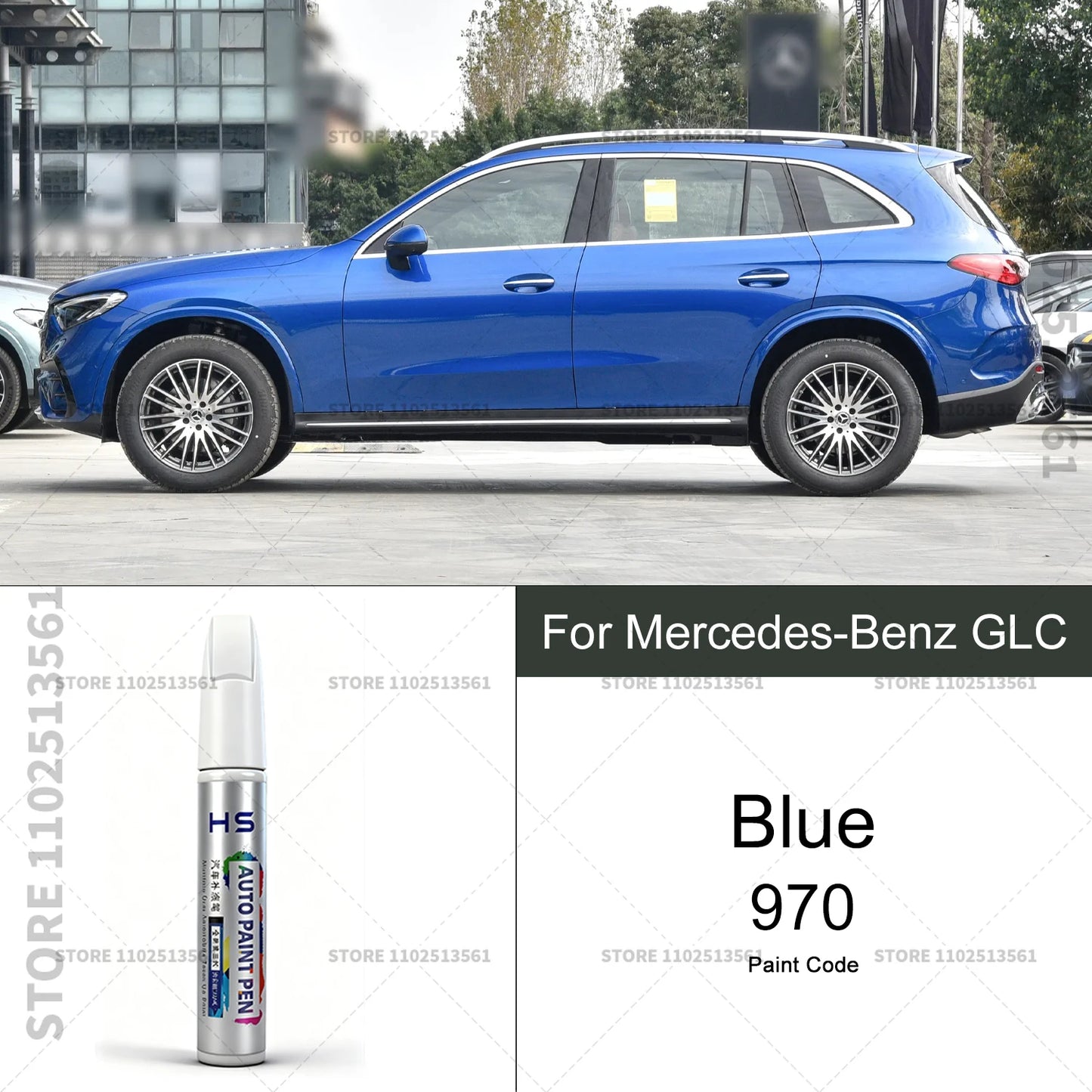 For Mercedes-Benz GLC Car Paint Repair Pen Touch Up Scratch Remover DIY Auto Accessories Gray 7992 White 149 Blue 896 Red 3996