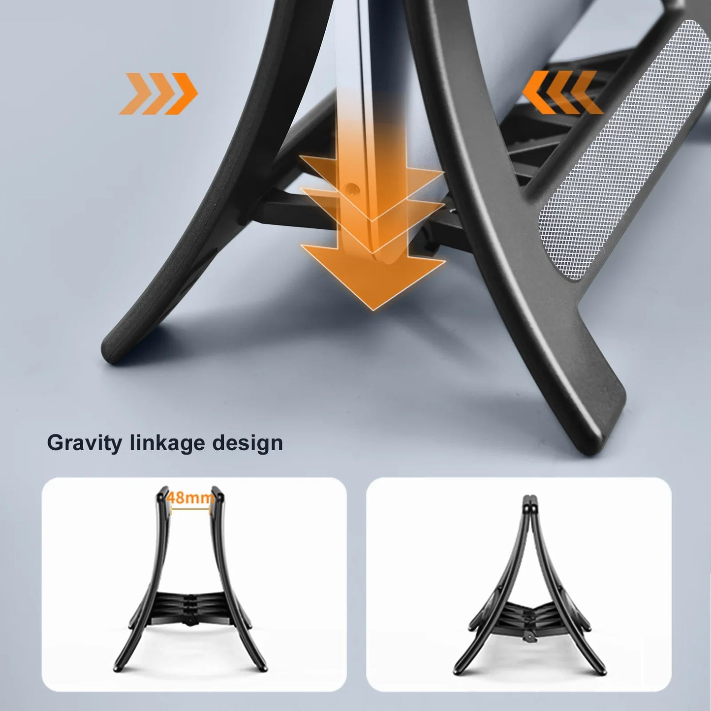 Eary Vertical Laptop Stand Holder for MacBook Air Pro Surface/Tablet/HP/Dell Gravity Notebook Stand ABS Support Up to 17.3 inch