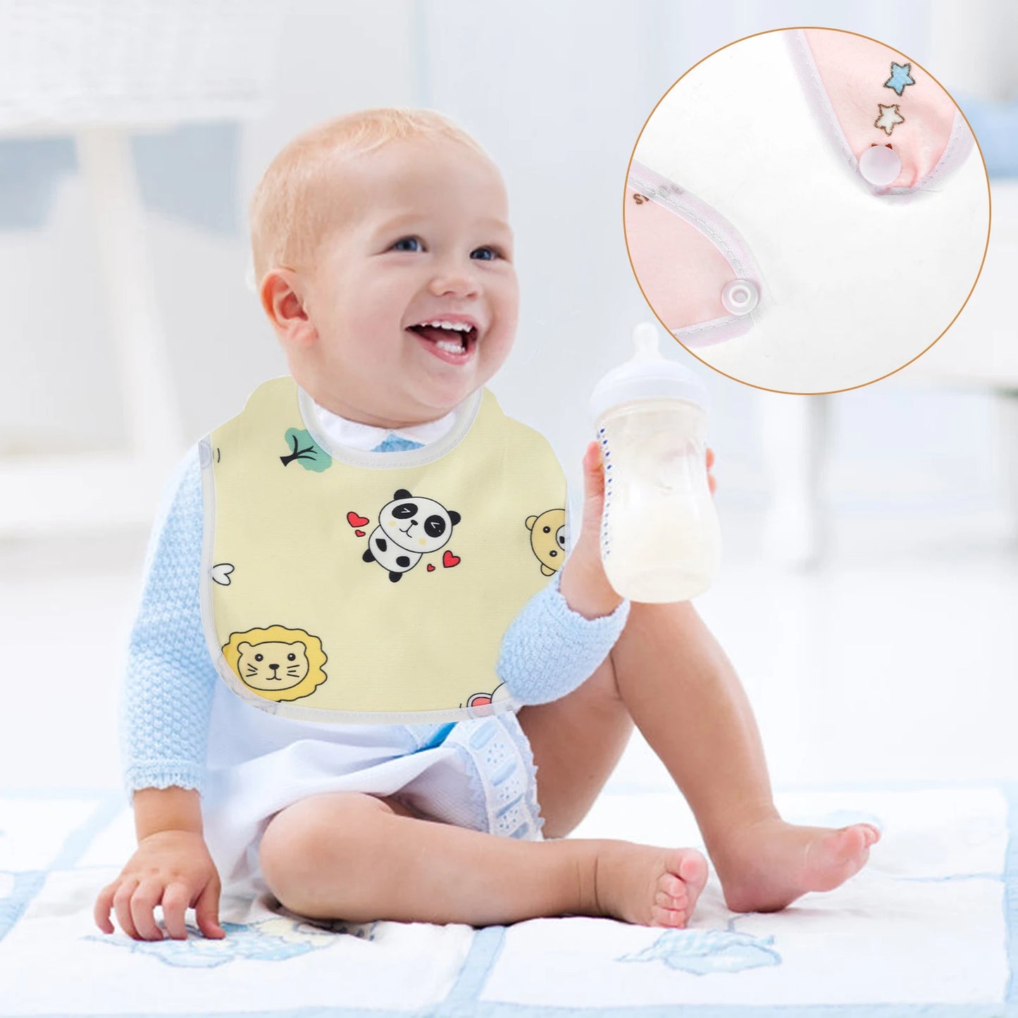 10/20pcs Baby Bib Set for Boys & Girls Breathable Baby Feeding Bibs Skin-friendly Drool Bib Set Drooling and Teething Bibs
