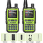 Baofeng UV-5R Mini Walkie Talkie Bluetooth Programming Wireless Copy Frequency Full Band 999CH AM FM Type-C Long Range Ham Radio