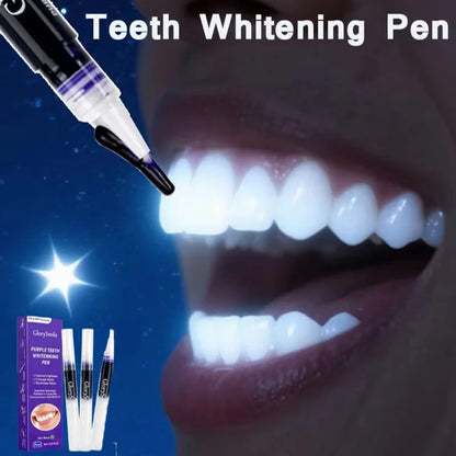Magical Purple Teeth Whitening Pen Freshing Breath Oral  Deep Cleaning Stain Removal Dentifrice Teeth Cleaning Essence Oral Care