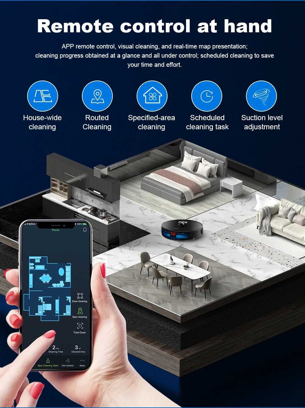 Robot Vacuum Cleaner Liectroux/LILIN X6,Laser System,Multiple-Floor Maps,Restricted Area Setting for Home Carpet Cleaning