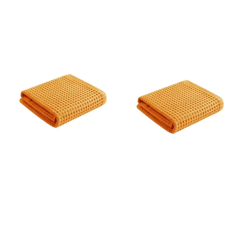 Car Wash Towel Glass Cleaning Water Drying Microfiber Window Clean Wipe Auto Detailing Waffle Weave for Kitchen Bath Home Office