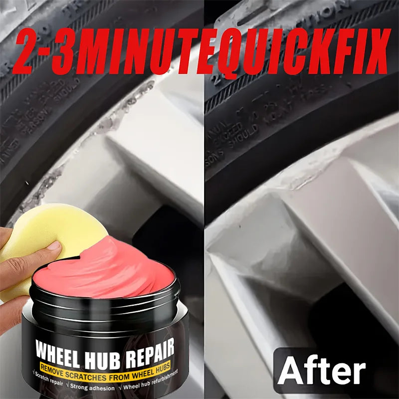 Wheel Rim Repair Kit – Alloy Wheel Scratch Repair And Surface Restoration Kit, Easy Solution for Fixing Scratches, Curb Damage A