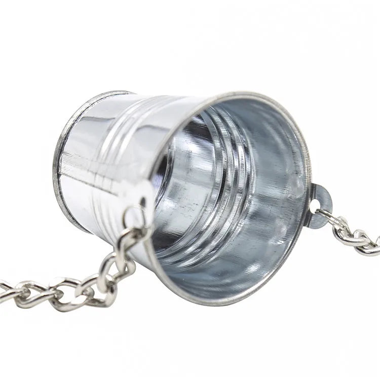 Nipple Clip Metal Chain Clip Clitoral Clip Adult Sex Toy Slave Bucket BDSM Small Water Bucket Silver Iron Chain Clip Suitable Fo