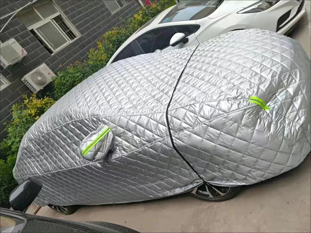 Car Covers Winter Warm Car Cover For Sun And Rain Protection Snow Hail Prevention Full Wrap Car Coats Cotton Fleece Thickened