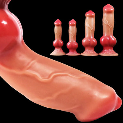 Dog Dildo/Huge Dildo Animal Realistic Penis with Suction Cup Big Butt Plug Giant Monster Cock Dick Adults Supplies for Men Women