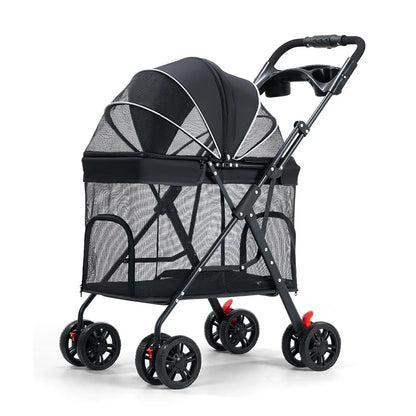 Medium and Large Dog Multi-functional Pet Cart Outdoor Travel Large Walking Dog Cart Portable and Foldable