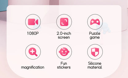 Digital Kids Cameras Toys Mini Children Camera 1080P HD 8x Zoom Dual Camera Boys Girls Birthday Gifts Outdoor Photography Toy