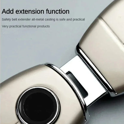 1/2/4 Pieces Car Seat Belt Clip Extender Alloy Seatbelt Lock Buckle Plug Auto Fastener Converter Clip Safety Belt Decoration