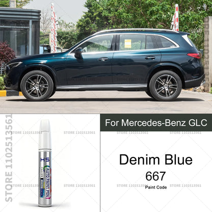 For Mercedes-Benz GLC Car Paint Repair Pen Touch Up Scratch Remover DIY Auto Accessories Gray 7992 White 149 Blue 896 Red 3996
