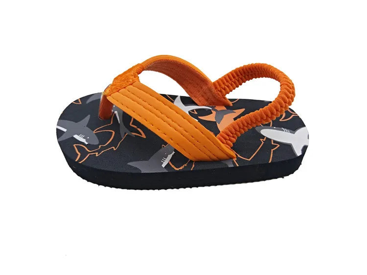 Children Flip Flops Shoes Cartoon Summer EVA Soft Sole Indoor Bathing Anti Fall Girls and Boys Sandals Beach and Pool Slippers